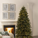 Brad 210 cm cu 1900 LED-uri instalație AuroraEvergreen