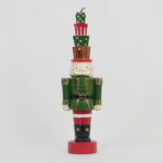 Lumânare Nutcracker verde-roșu 26 cm