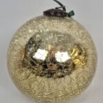 Glob sticlă auriu 16 cm GoldenSphere